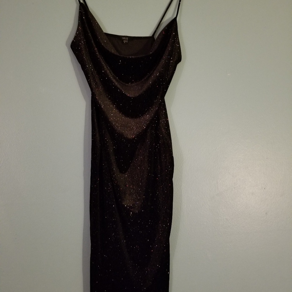 Velvet Sparkly Midi Dress